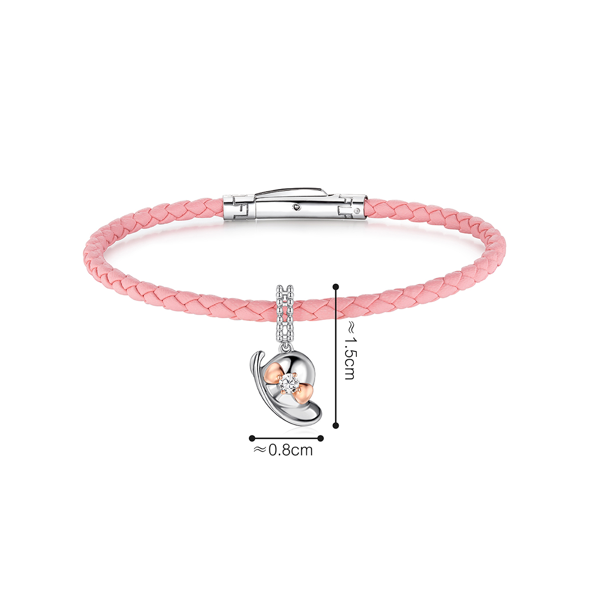 六福珠寶18K金串飾 - "糖果帽子"18K金鑽石串飾–多色選擇