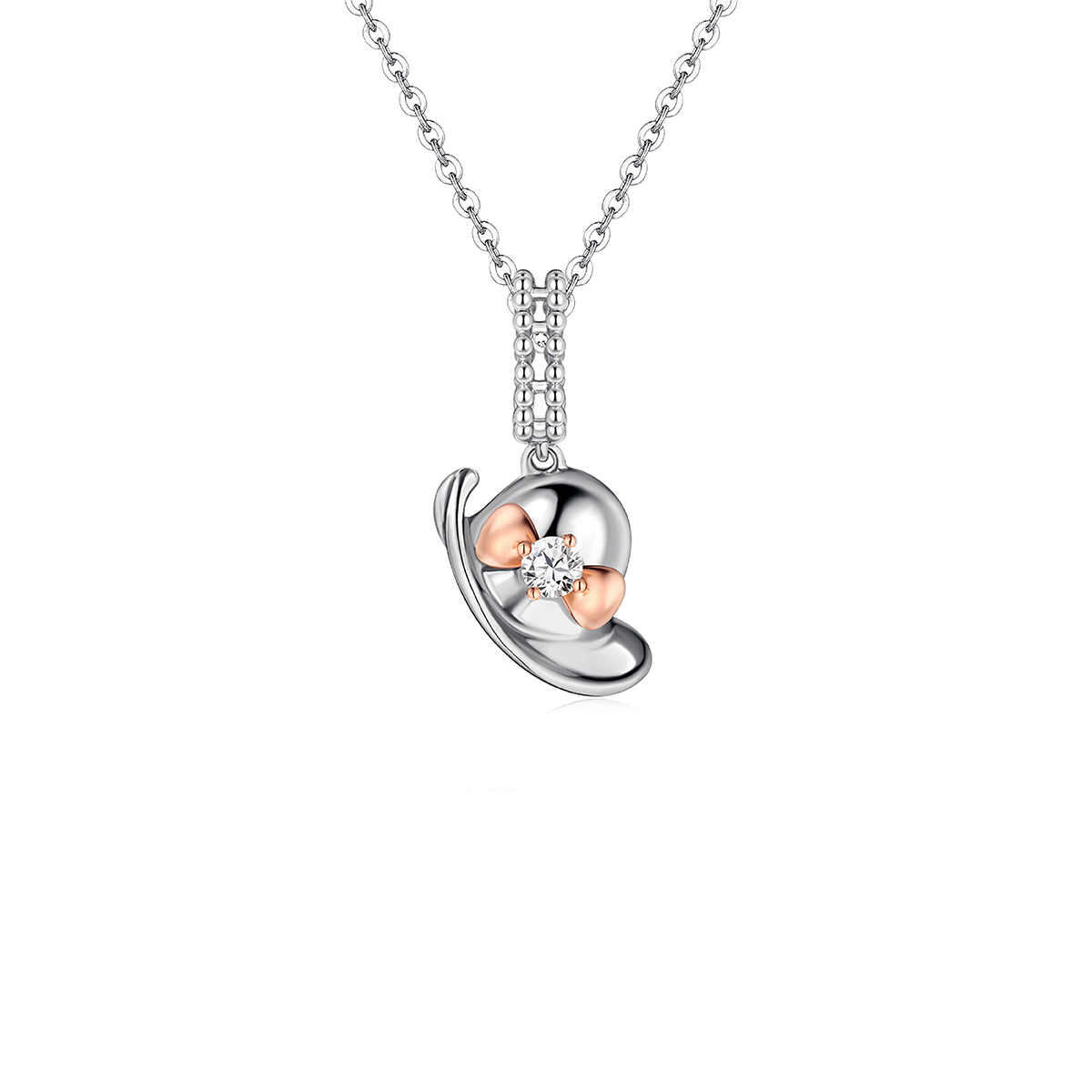 六福珠寶18K金串飾 - "糖果帽子"18K金鑽石串飾–多色選擇