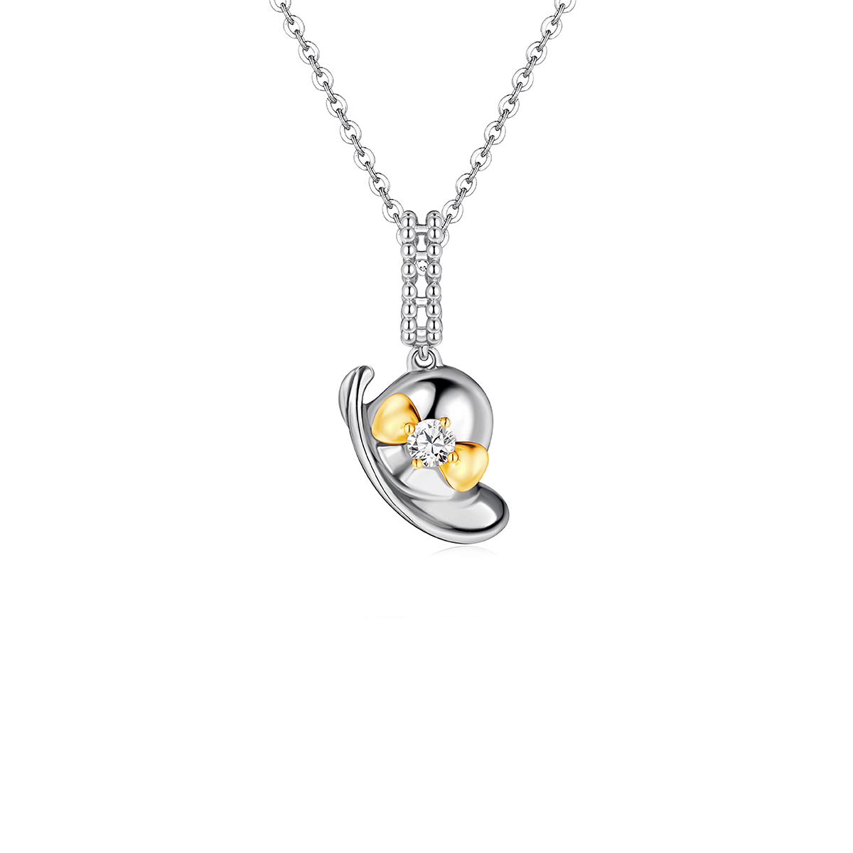 六福珠寶18K金串飾 - "糖果帽子"18K金鑽石串飾–多色選擇