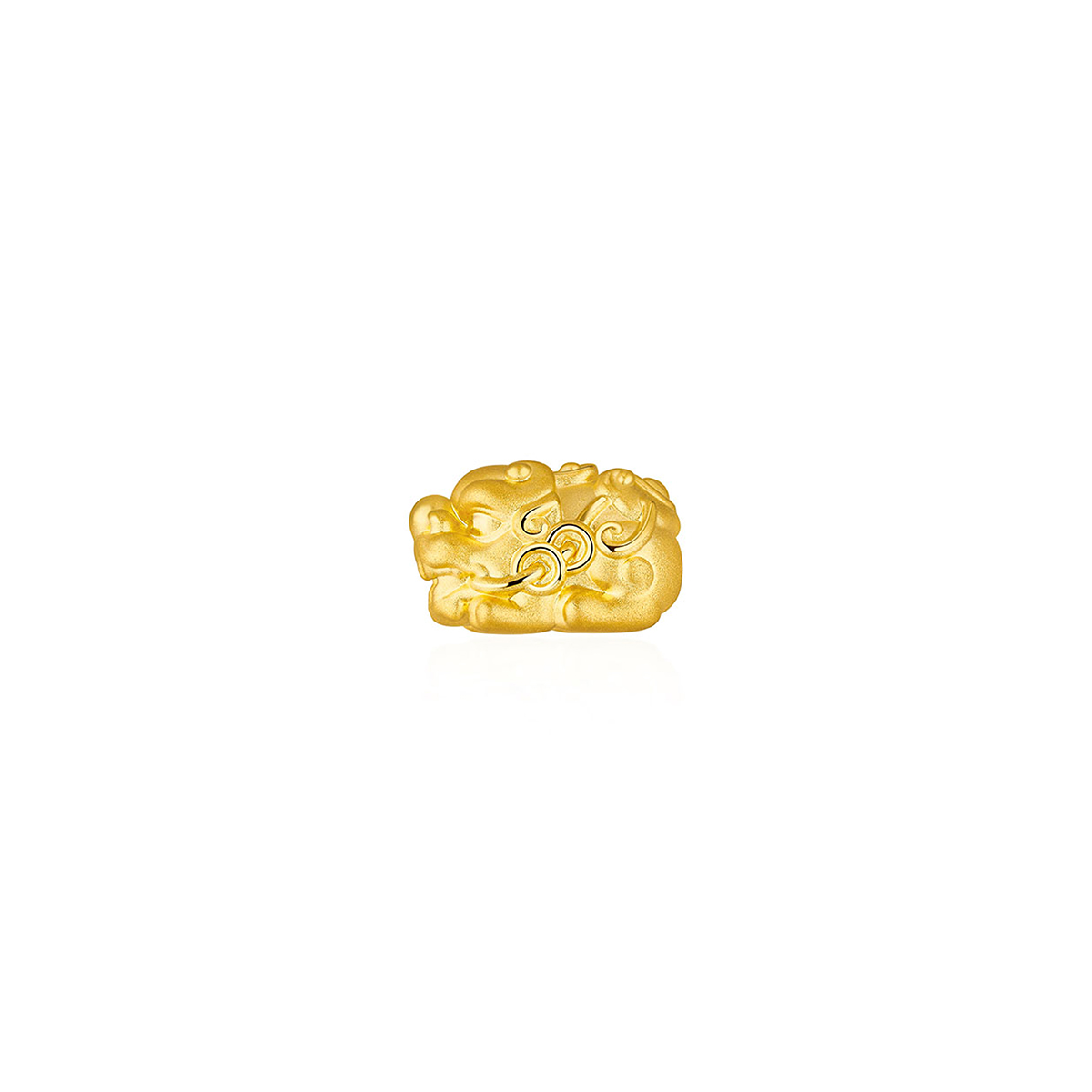 六福珠寶黃金串飾 - "添財貔貅"999足金串飾連手繩(微硬金工藝)