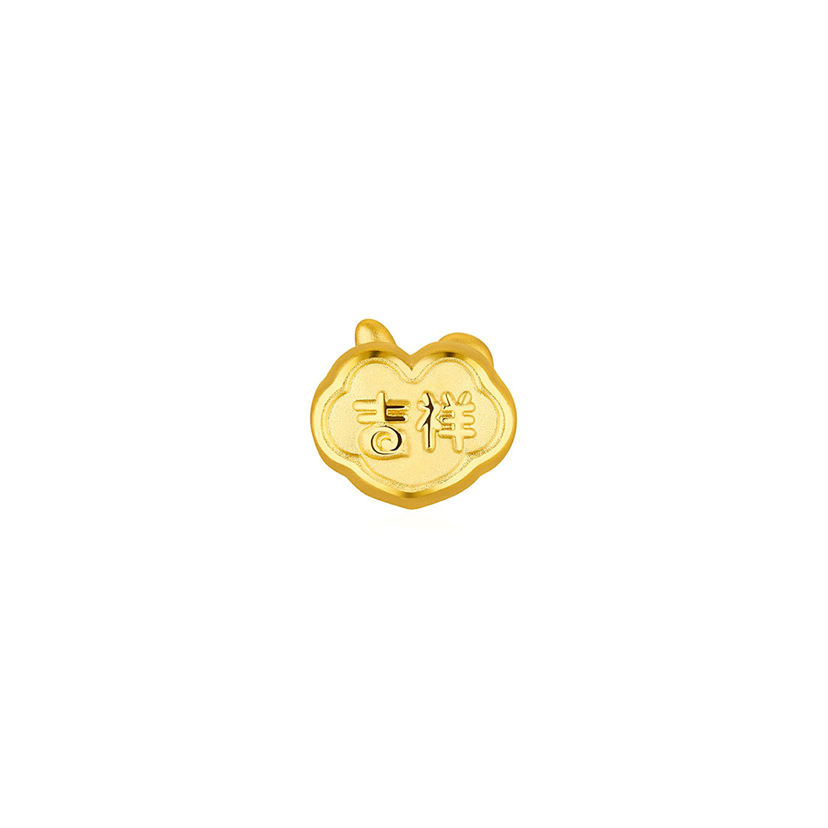 六福珠寶黃金串飾 - 十二生肖"吉祥兔"如意造型999足金串飾連手繩(微硬金工藝)
