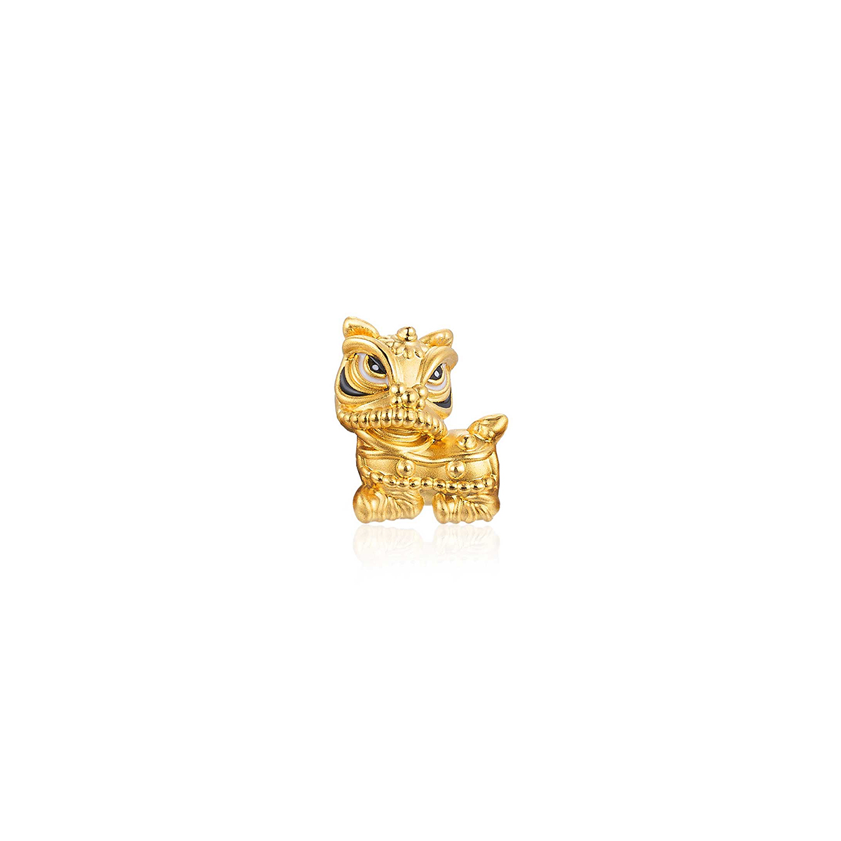 六福珠寶黃金串飾 - "祈福雄獅–富貴金獅"999足金串飾連手繩