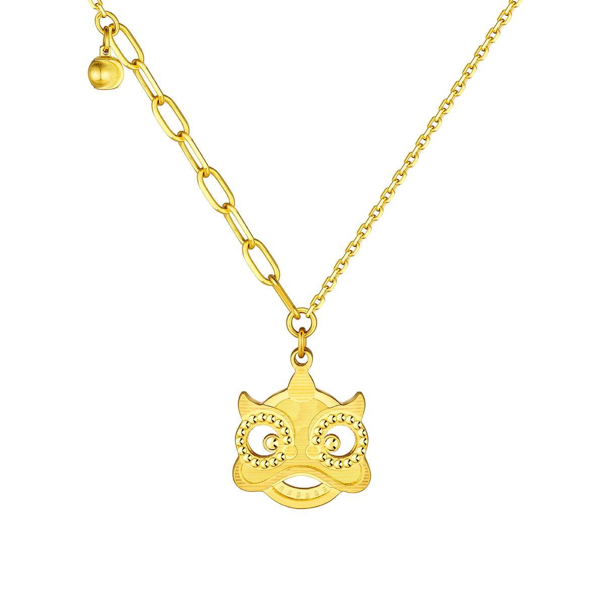 六福珠寶黃金頸鏈 - "醒獅"990黃金頸鏈