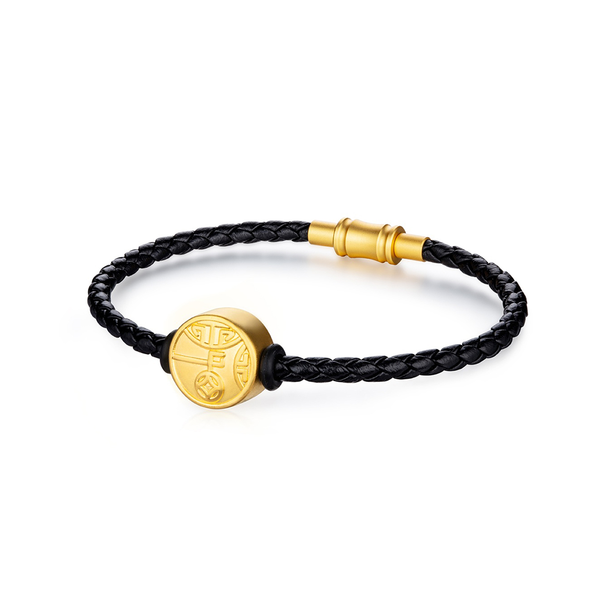 六福珠寶黃金串飾 - "和氣生財"999足金串飾