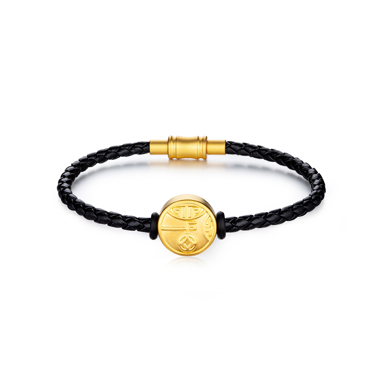 六福珠寶黃金串飾 - "和氣生財"999足金串飾