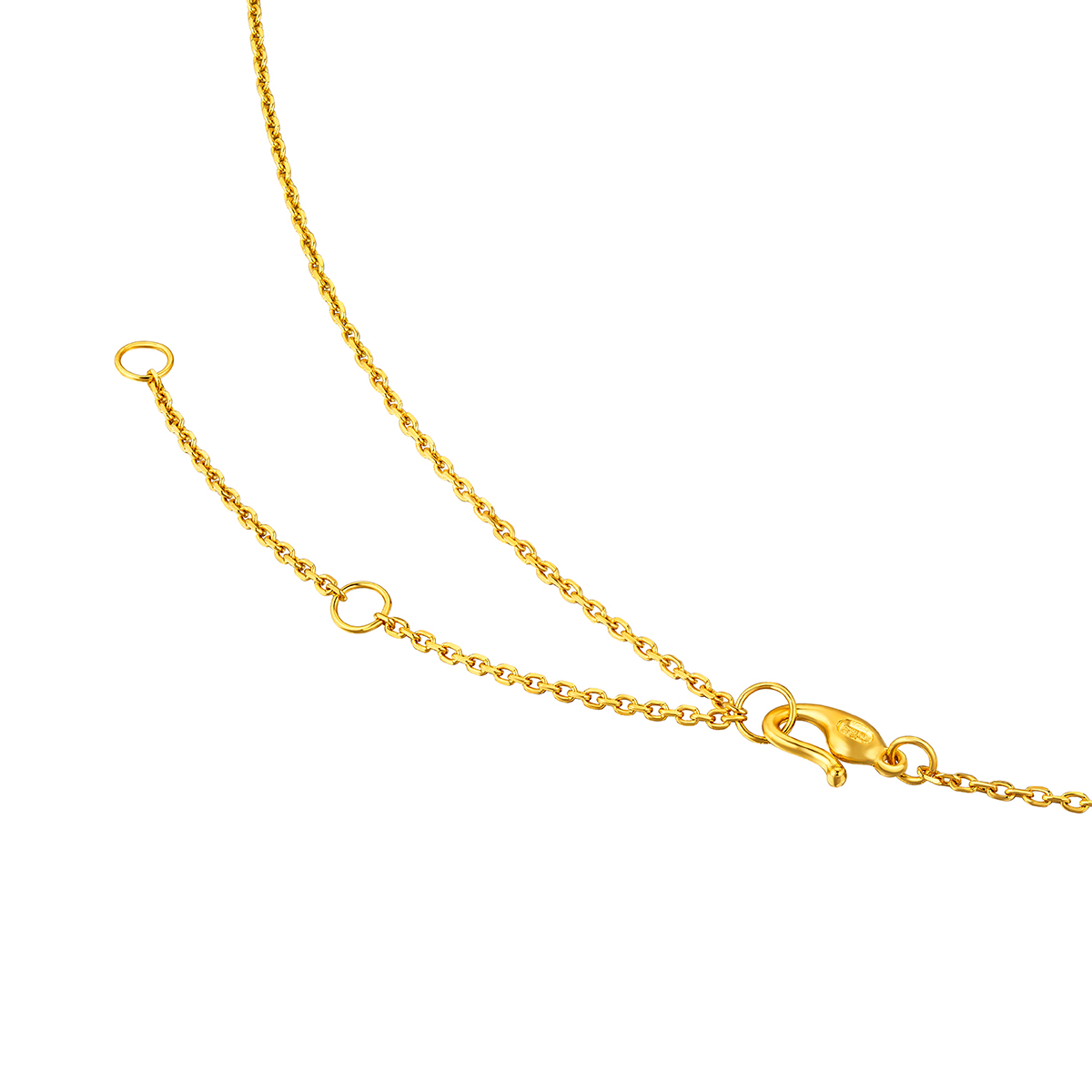 六福珠寶黃金頸鏈 - "蓮盛•蓬生"999.9黃金頸鏈