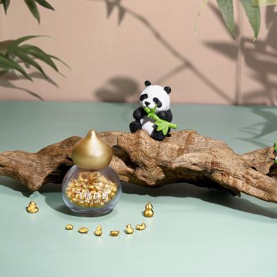 六福珠寶黃金金豆子 - “瓢蟲”999.9黃金(1克)–附送木塞玻璃瓶