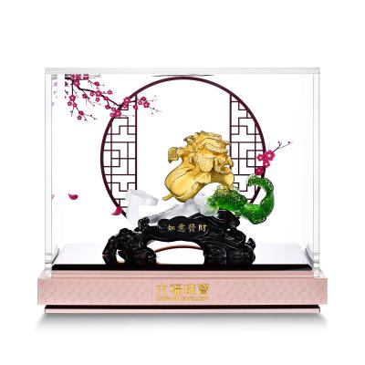六福珠寶黃金擺件 - “如意發財”999足金擺件