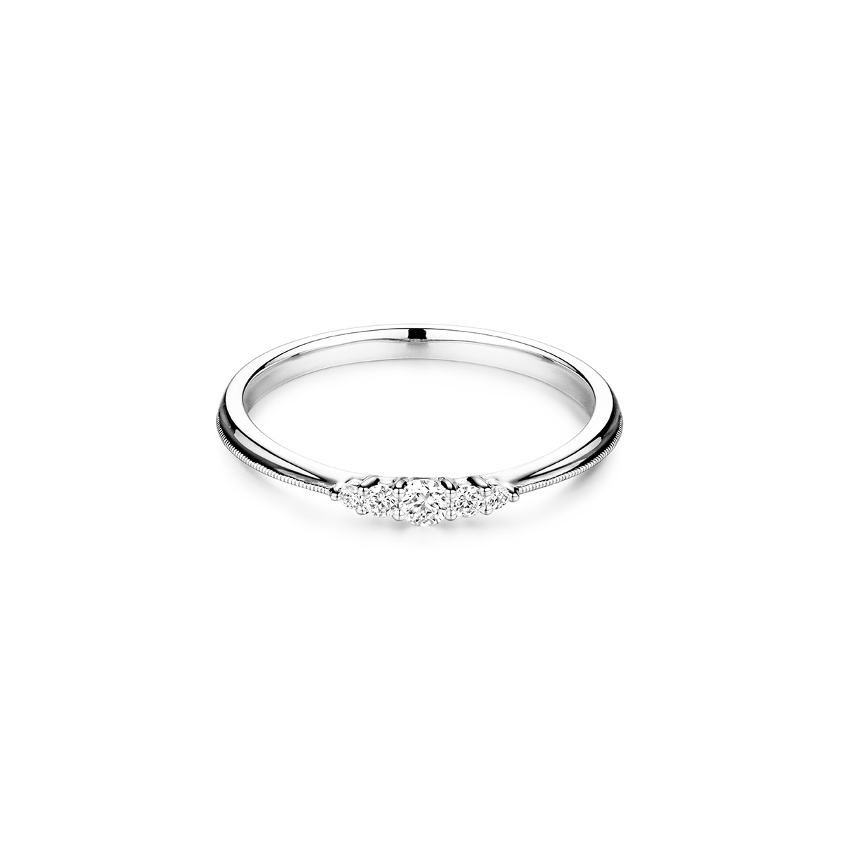 六福珠寶18K金戒指 - "指飾戒"復古戒臂設計18K金鑽石戒指-多色選擇