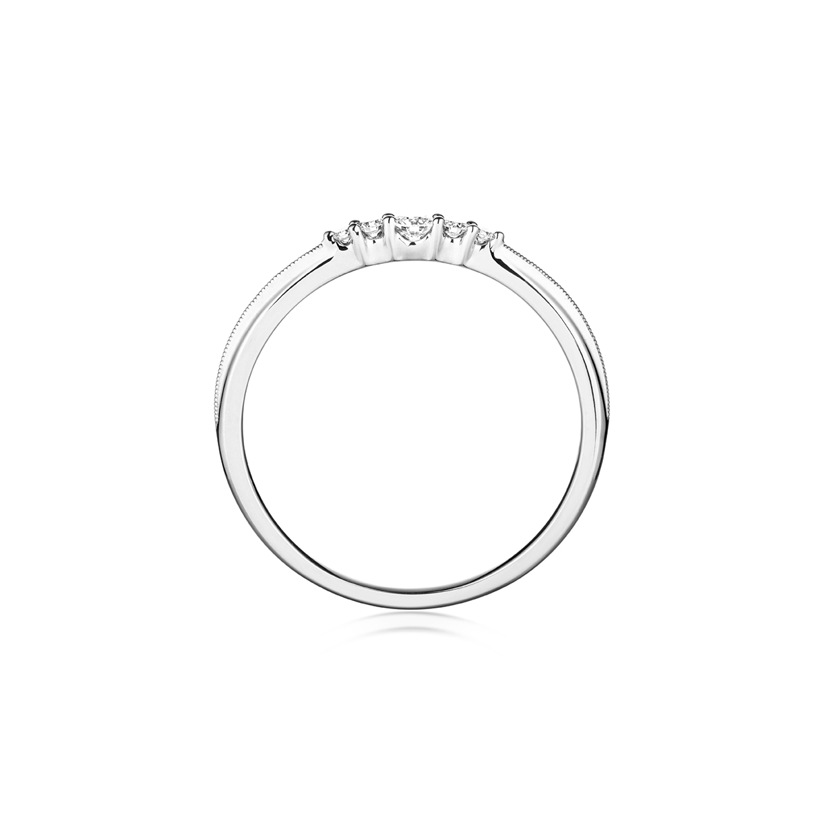 六福珠寶18K金戒指 - "指飾戒"復古戒臂設計18K金鑽石戒指-多色選擇