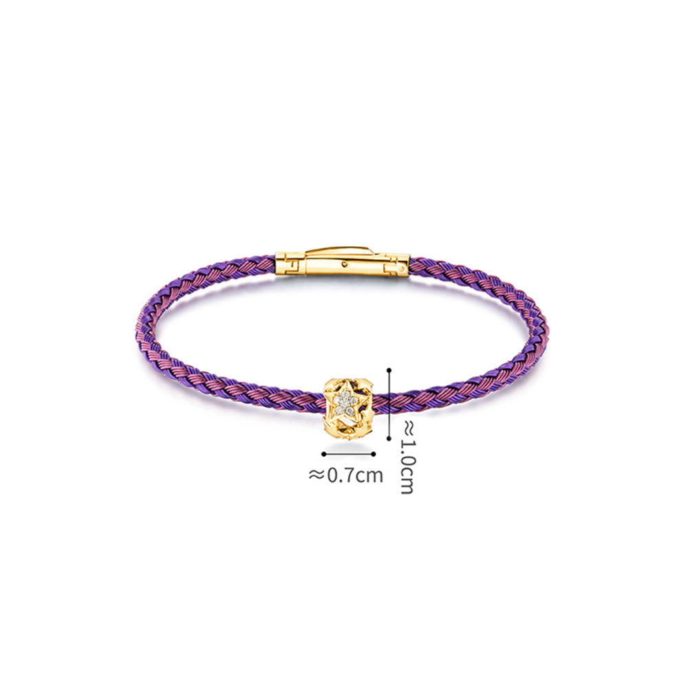 六福珠寶18K金串飾 - 【LISTING CLOSED】"閃星"18K金鑽石串飾-多色選擇