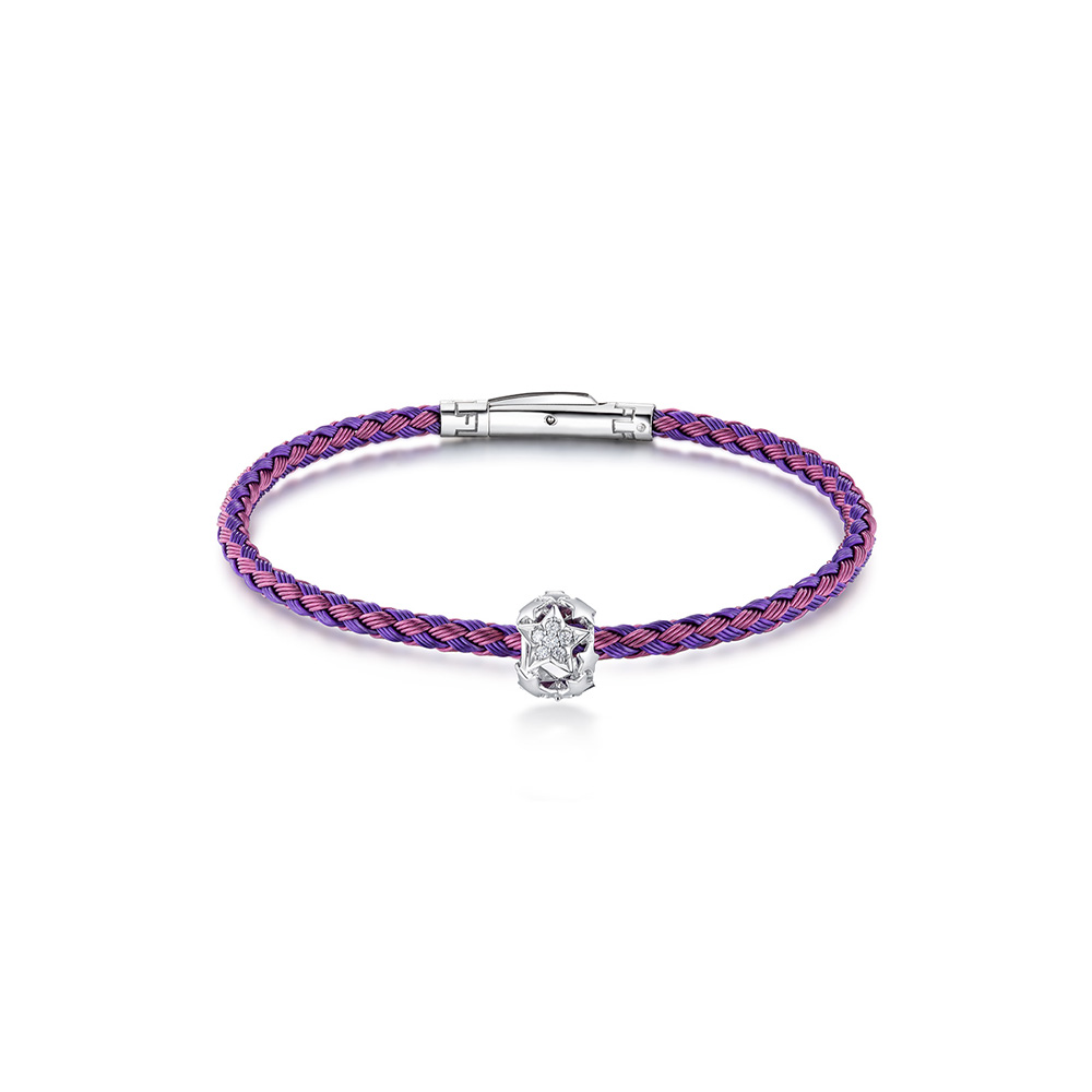 六福珠寶18K金串飾 - 【LISTING CLOSED】"閃星"18K金鑽石串飾-多色選擇