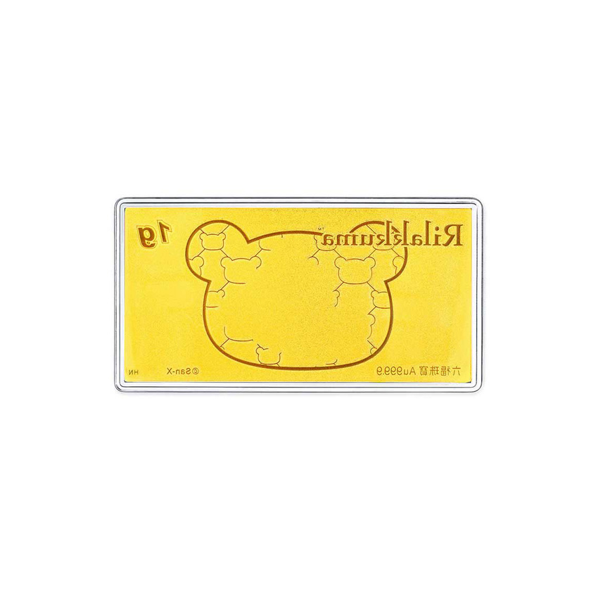 六福珠寶黃金工藝品 - "花開富貴"999.9黃金金利是