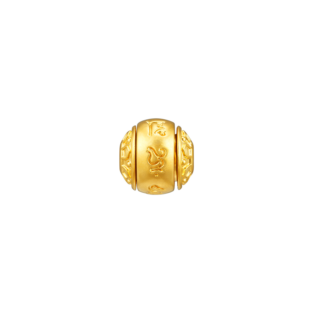 六福珠寶黃金串飾 - “六字真言”時來運轉999足金串飾