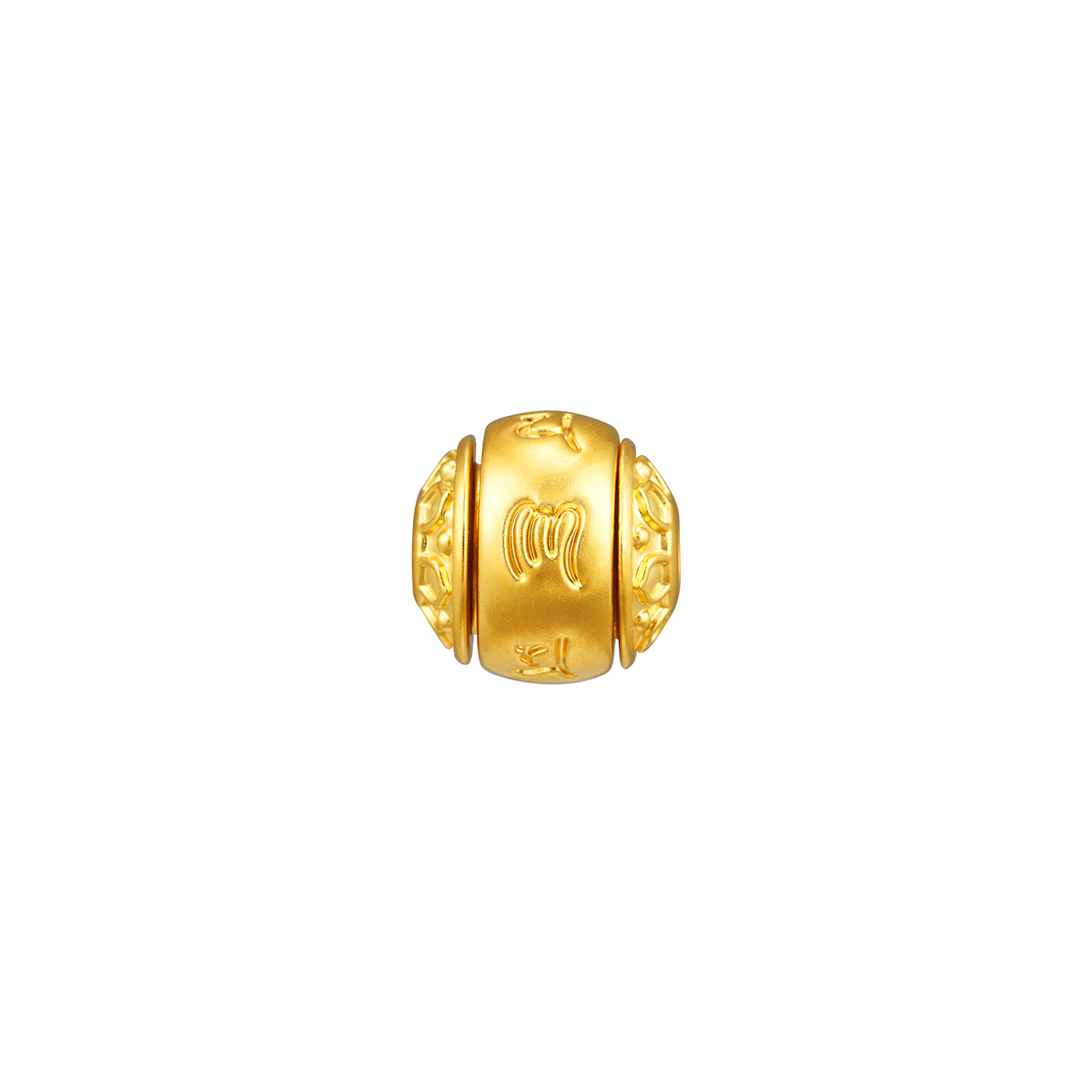 六福珠寶黃金串飾 - “六字真言”時來運轉999足金串飾