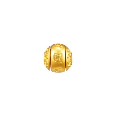 六福珠寶黃金串飾 - “六字真言”時來運轉999足金串飾
