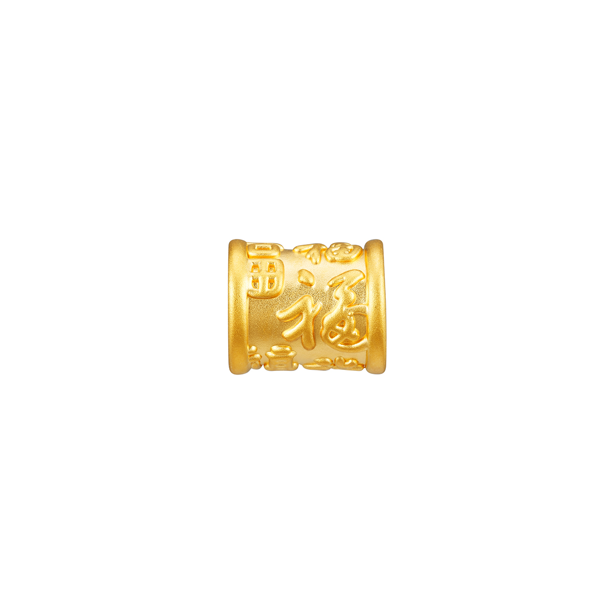 六福珠寶黃金串飾 - “一順百福”999足金串飾