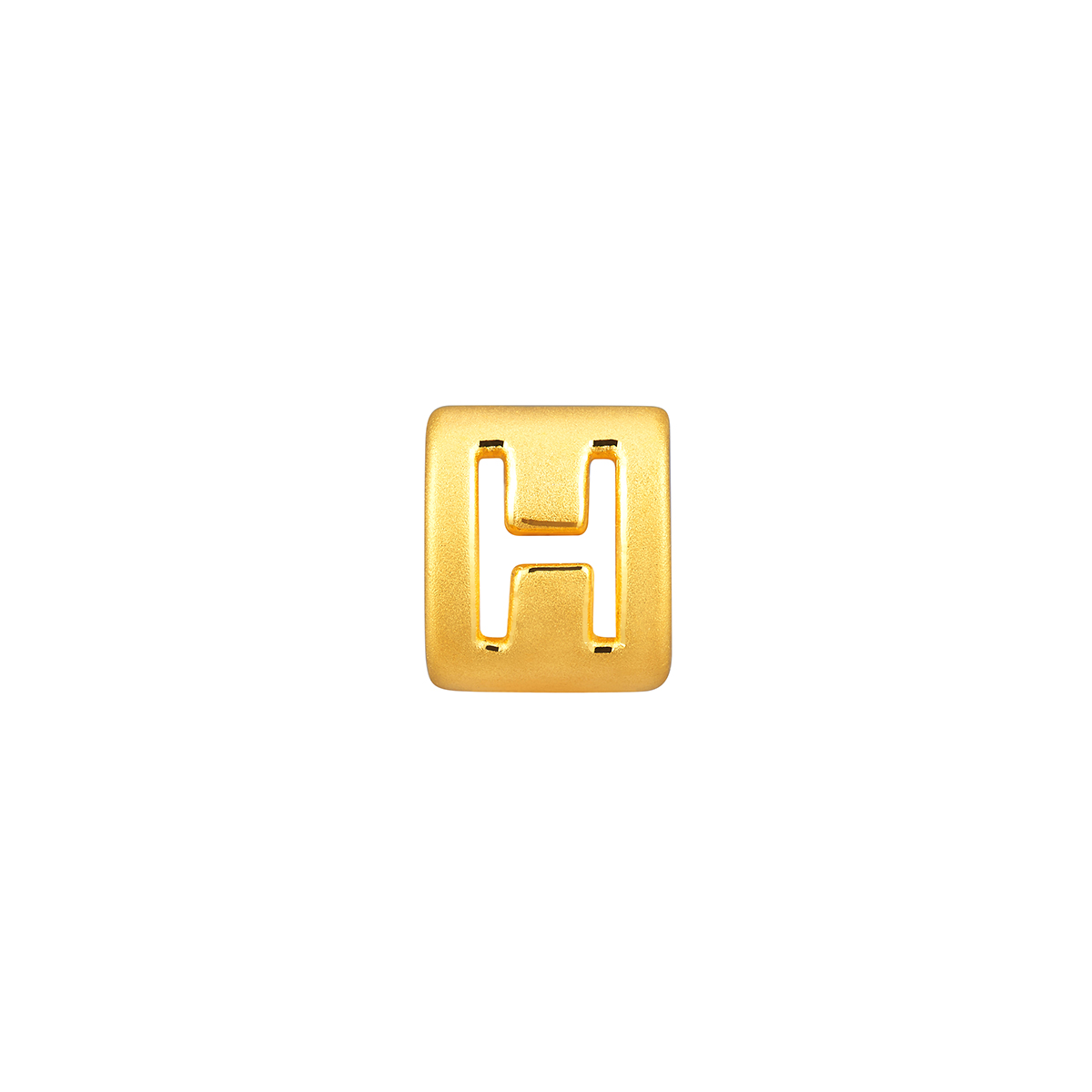 六福珠寶黃金串飾 - “H”英文字母999足金串飾