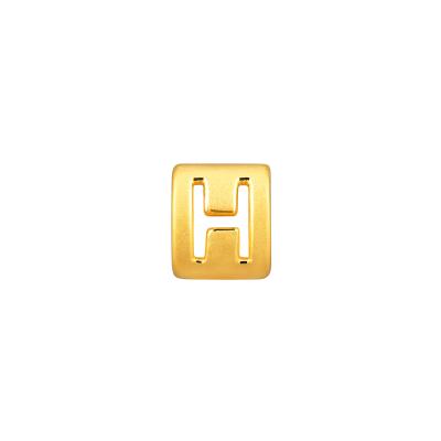 六福珠寶黃金串飾 - “H”英文字母999足金串飾