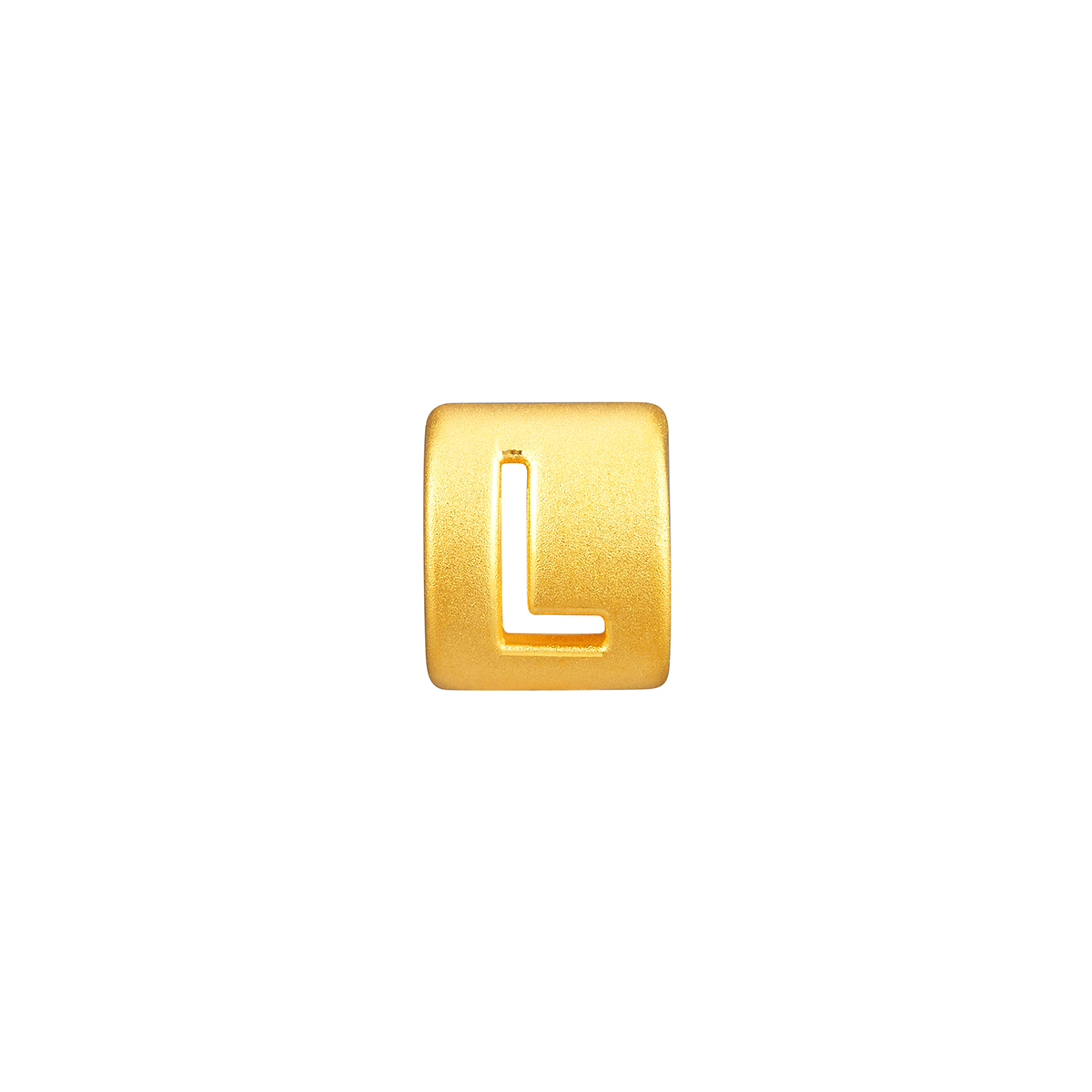 六福珠寶黃金串飾 - “L”英文字母999足金串飾