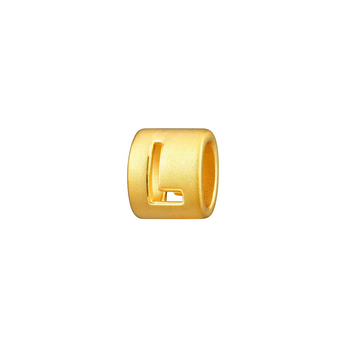 六福珠寶黃金串飾 - “L”英文字母999足金串飾