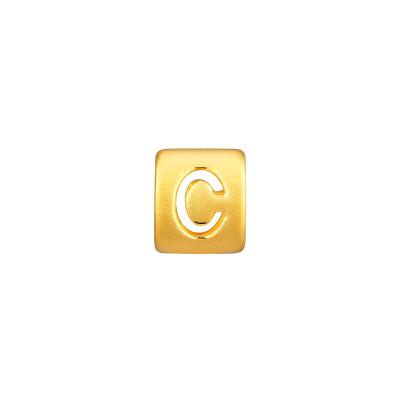 六福珠寶黃金串飾 - “C”英文字母999足金串飾