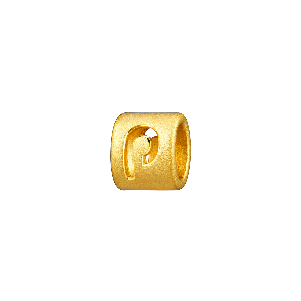 六福珠寶黃金串飾 - “P”英文字母999足金串飾