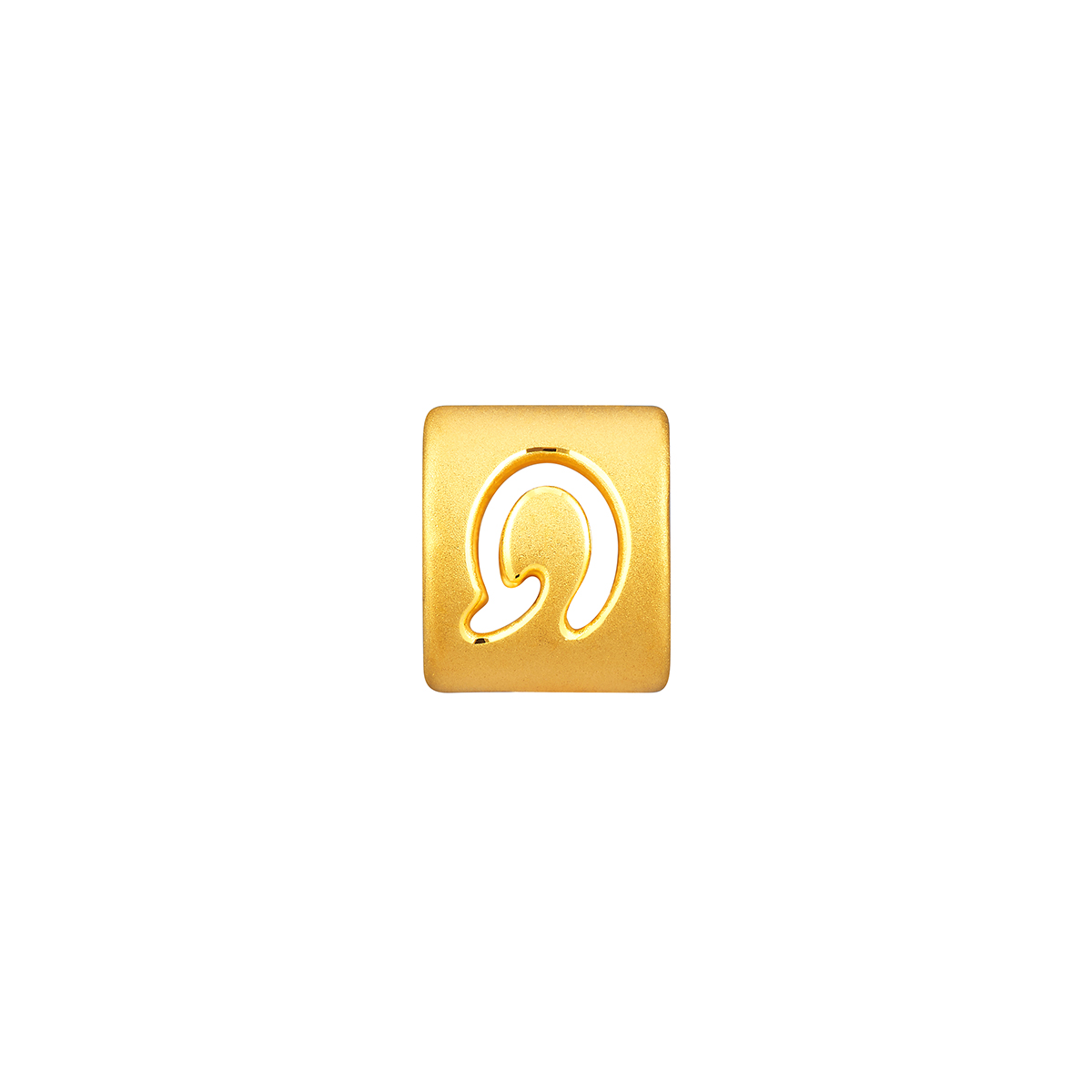 六福珠寶黃金串飾 - “Q”英文字母999足金串飾