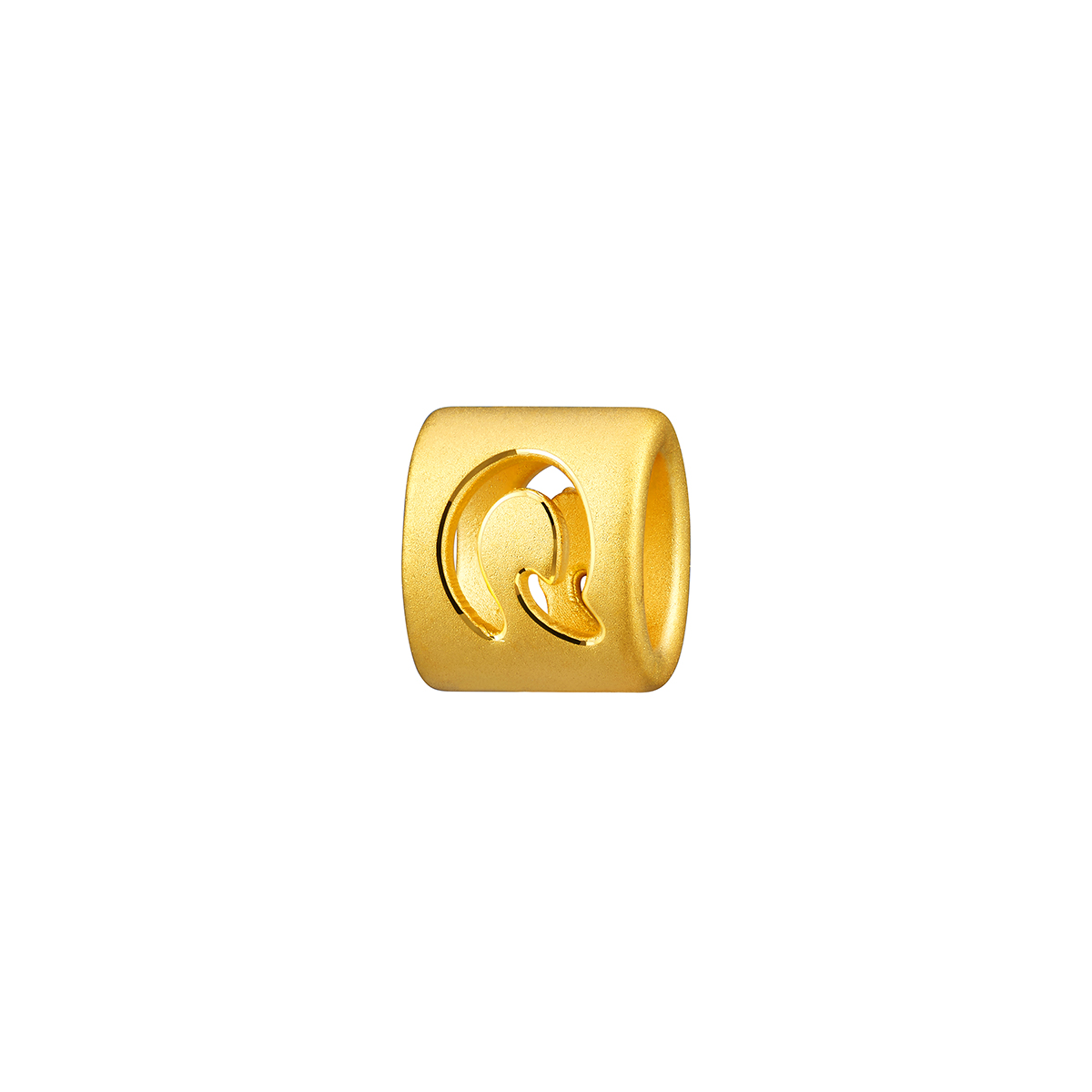 六福珠寶黃金串飾 - “Q”英文字母999足金串飾
