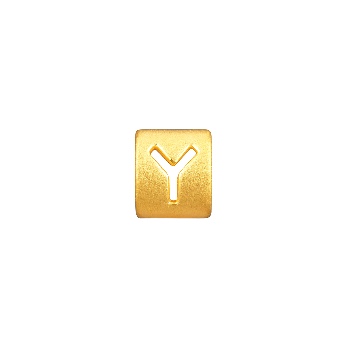 六福珠寶黃金串飾 - “Y”英文字母999足金串飾