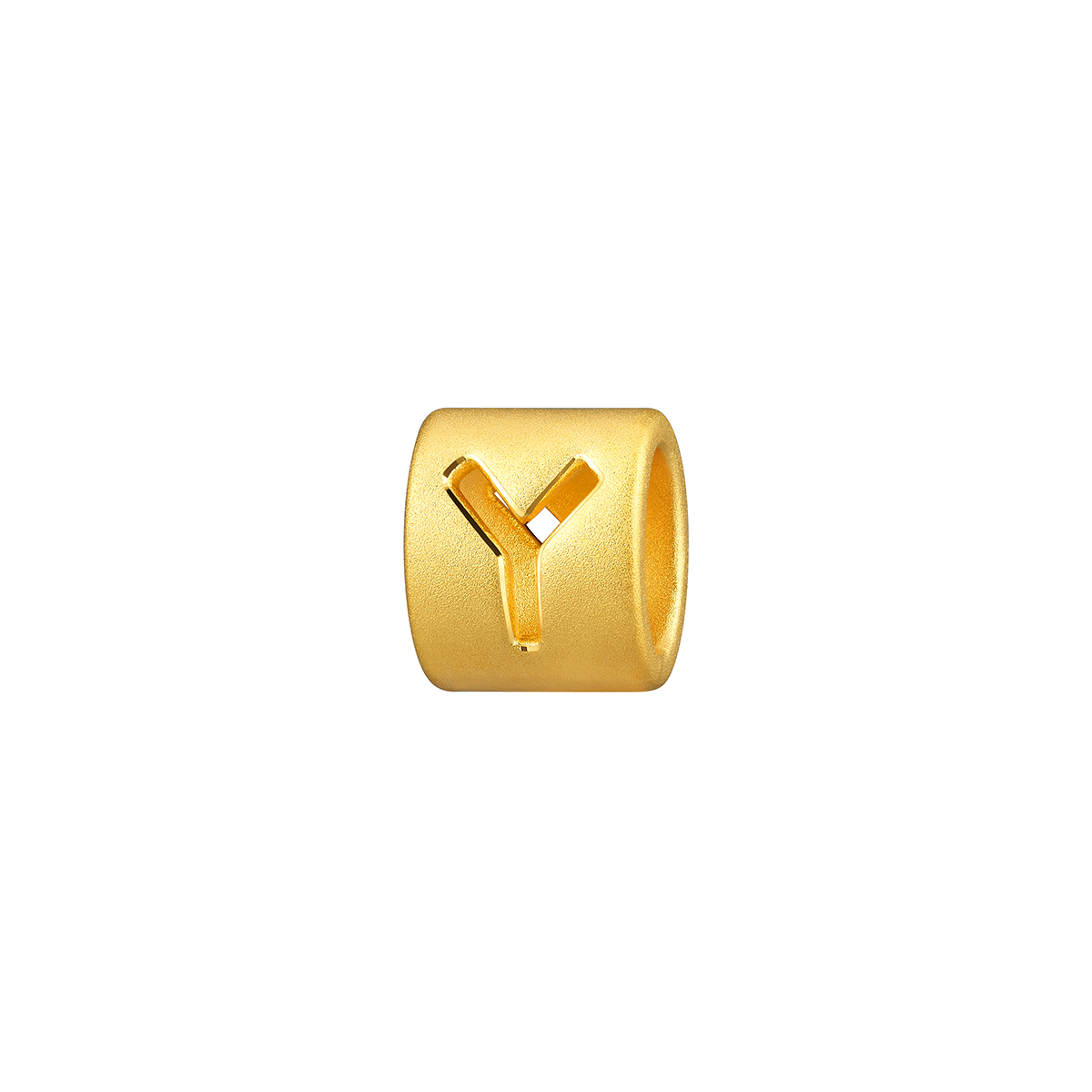 六福珠寶黃金串飾 - “Y”英文字母999足金串飾