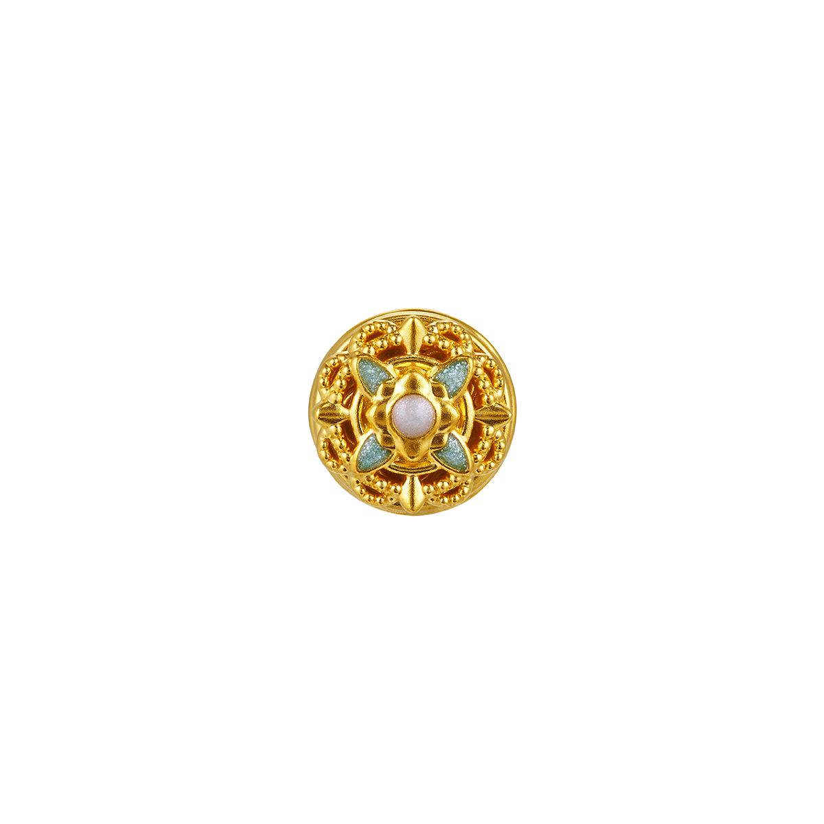 六福珠寶黃金串飾 - “花絲八角星”999足金串飾