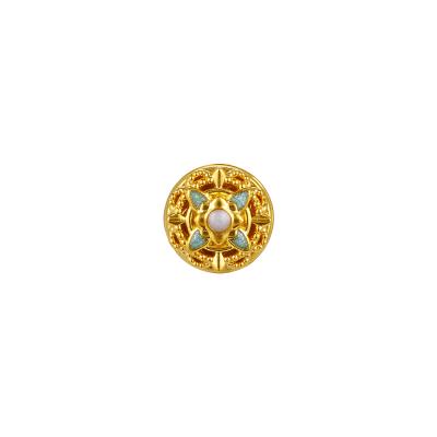 六福珠寶黃金串飾 - “花絲八角星”999足金串飾