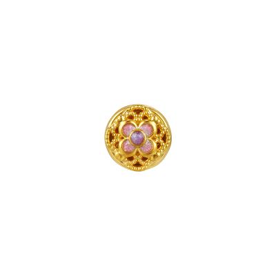 六福珠宝黄金串饰 - “金花丝桂花”999足金串饰