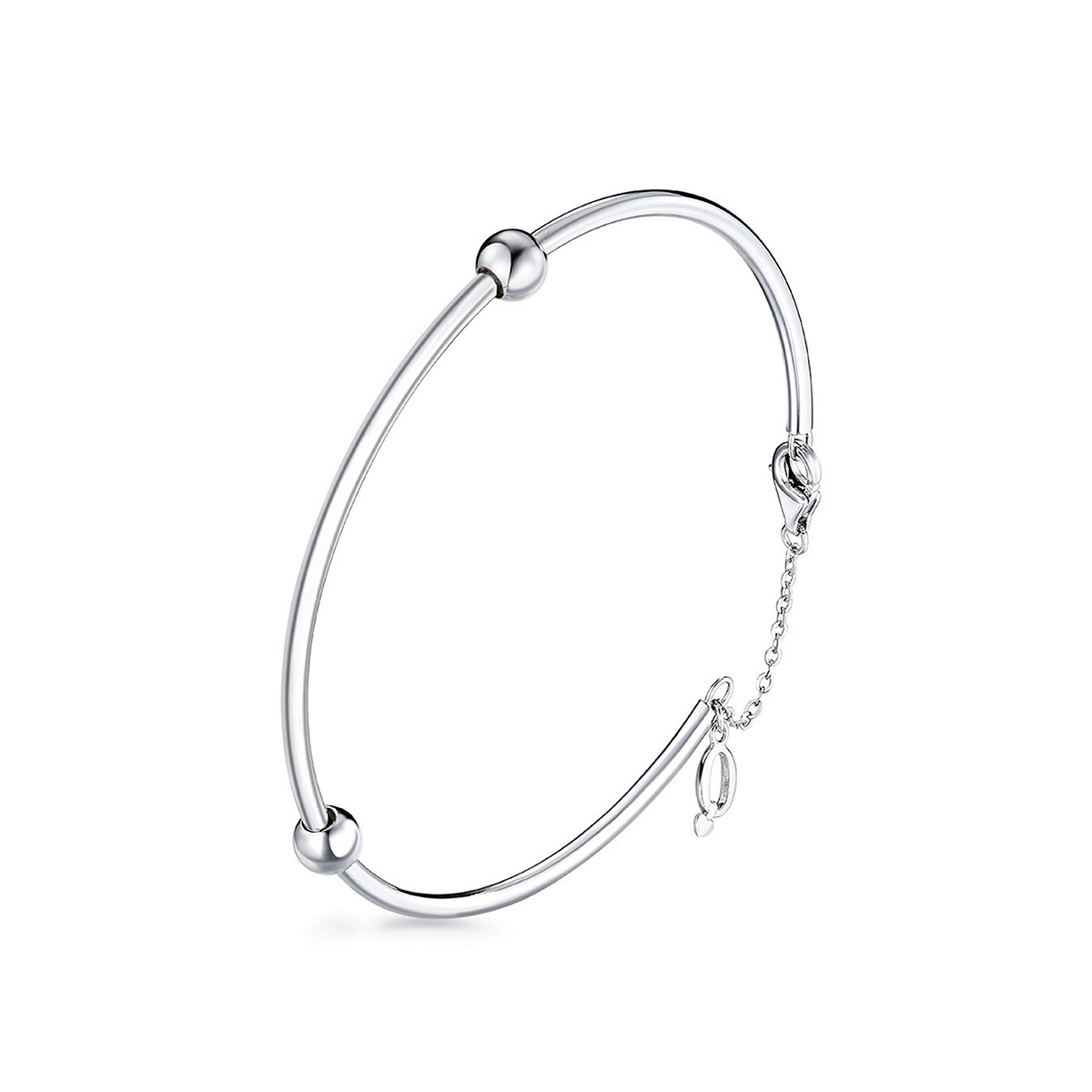 六福珠寶18K金手鐲 - "Dear Q"18K金(白色)手鐲