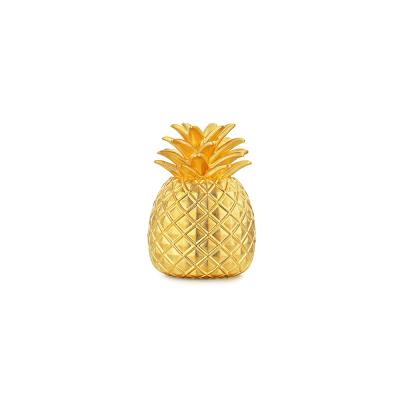 六福珠寶黃金擺件 - “甜蜜小鳳梨”999.9黃金擺件