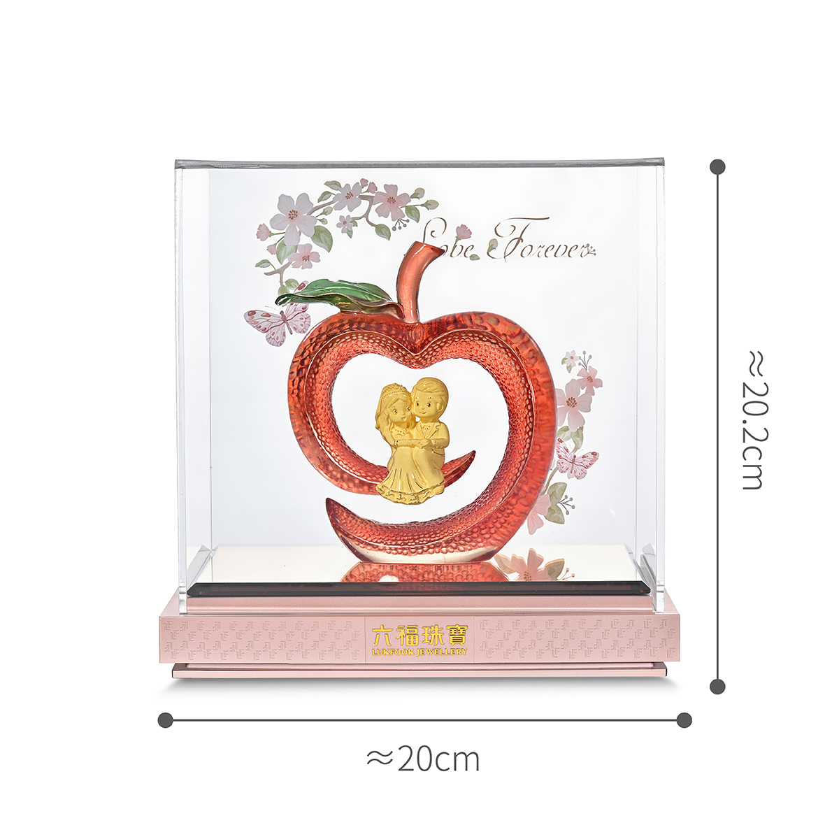 六福珠寶黃金擺件 - “海豚新人”999足金擺件