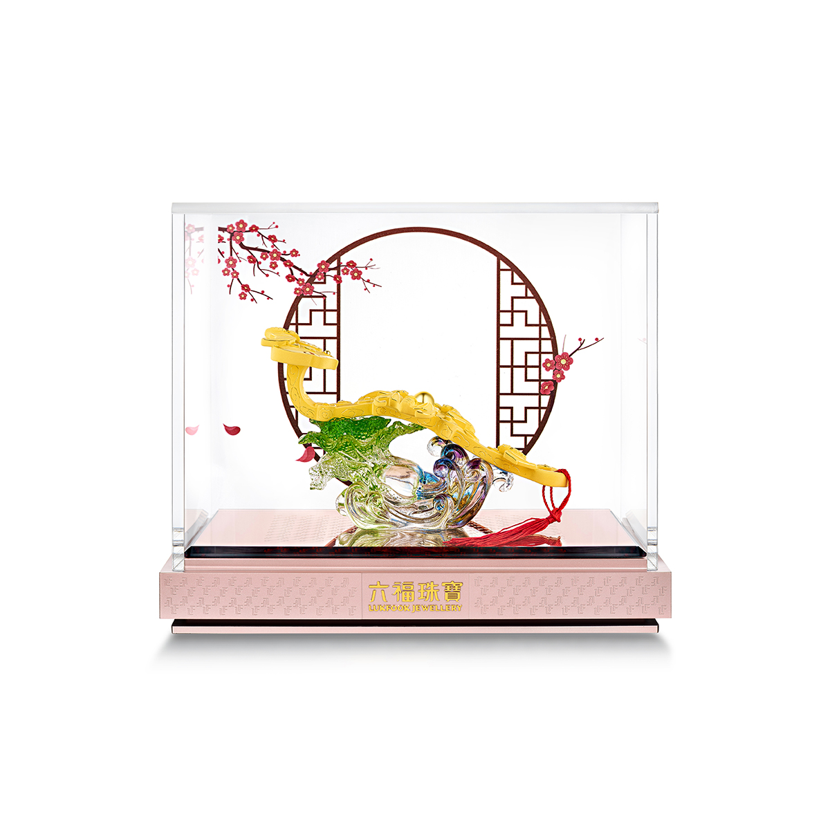 六福珠寶黃金擺件 - “五福如意”999足金擺件