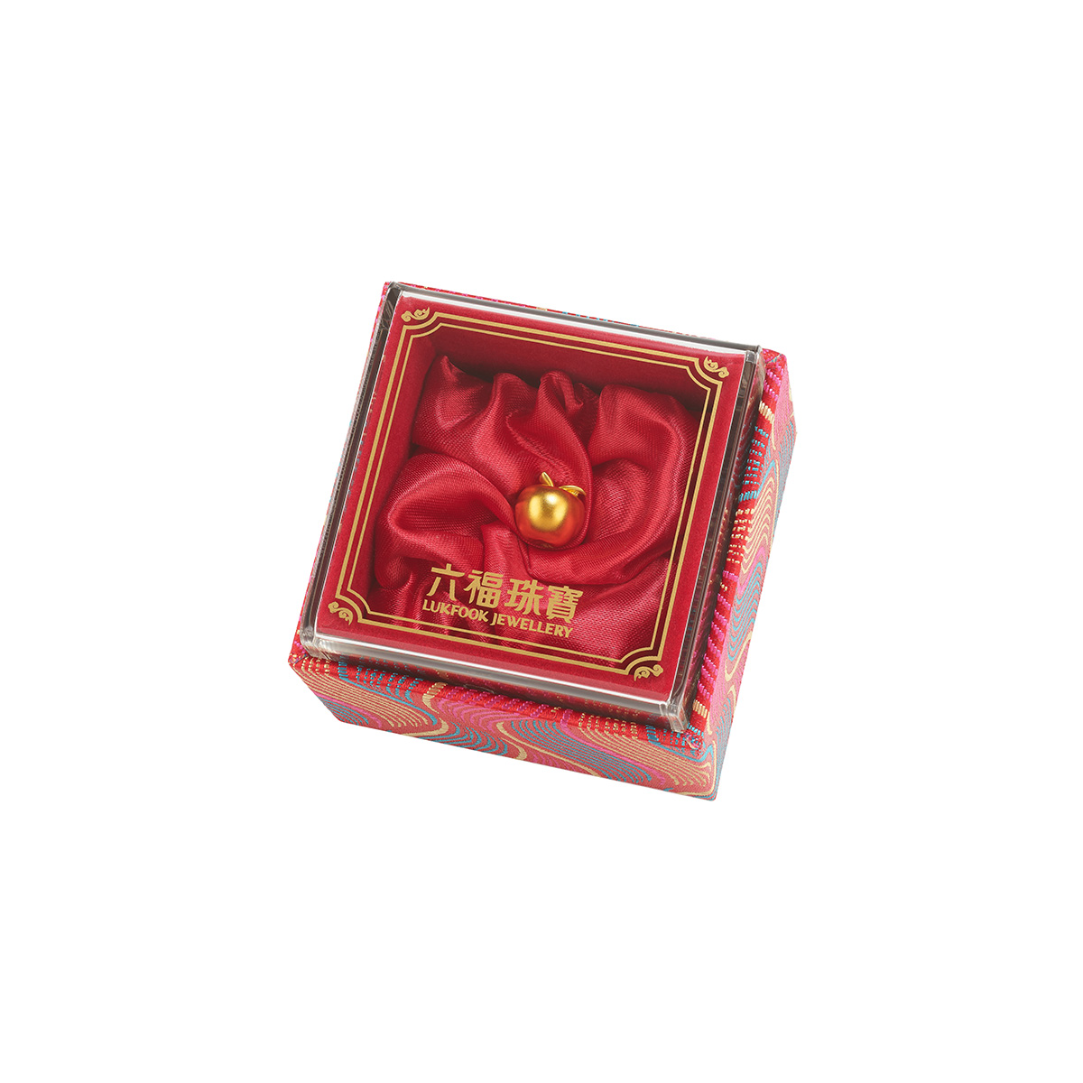 六福珠寶黃金擺件 - “幸福小蘋果”999.9黃金擺件