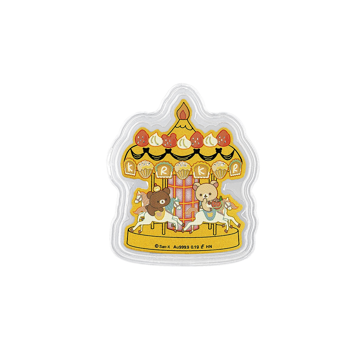 六福珠寶黃金工藝品 - "小熊遊樂園"999.9黃金工藝品