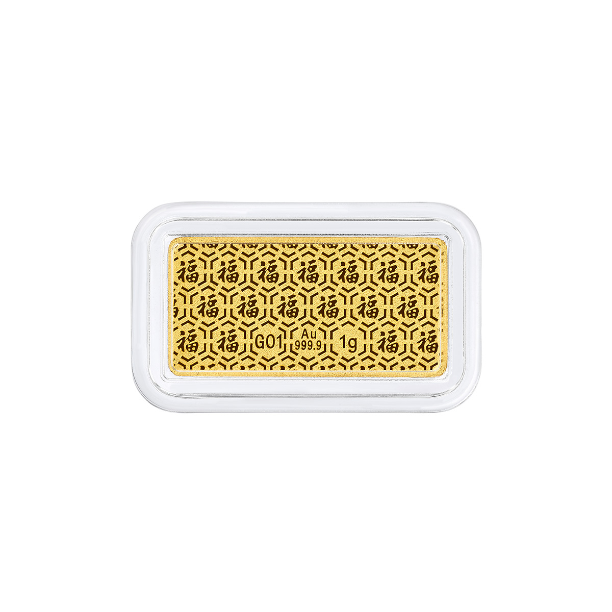 六福珠寶黃金金條 - “八方來財”999.9黃金金條