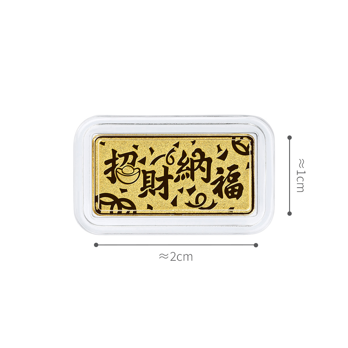 六福珠寶黃金金條 - “招財納福”999.9黃金金條