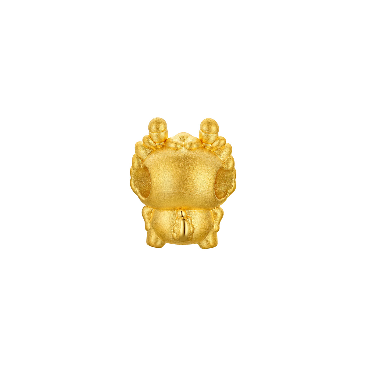 六福珠寶黃金串飾 - "奇趣萌牙-龍"十二生肖999足金串飾連手繩