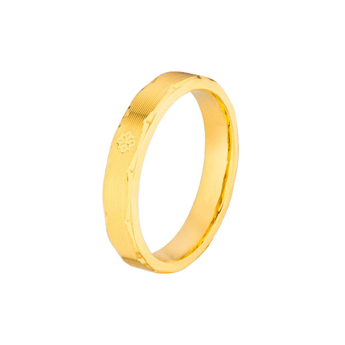 六福珠寶黃金對戒 - "百蓮好合"999.9黃金情侶對戒(女戒)