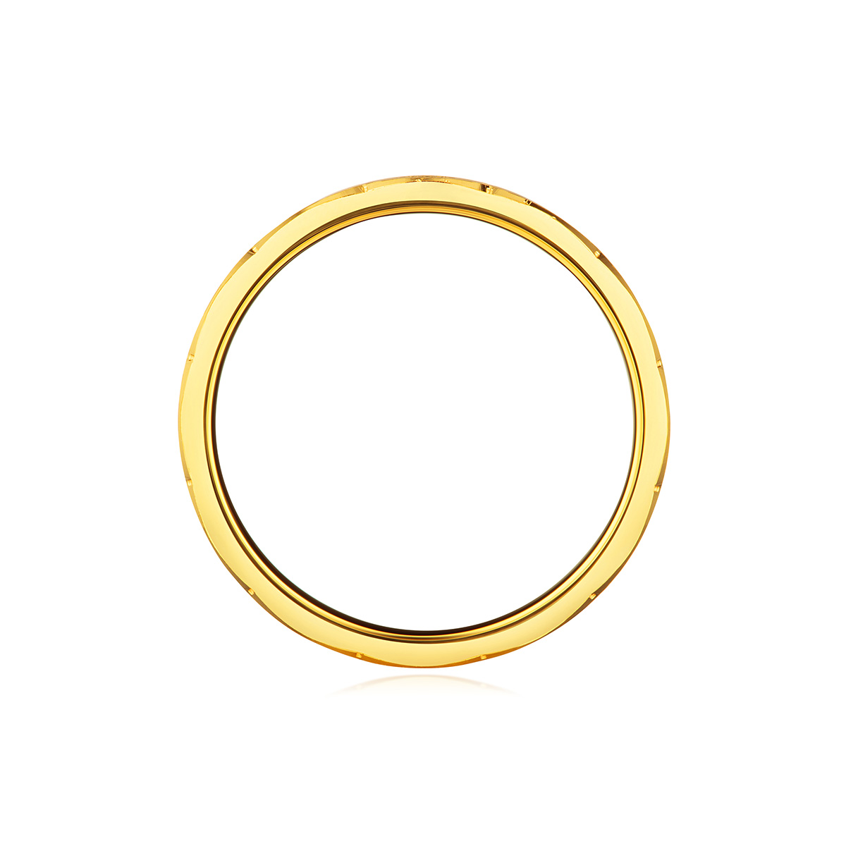 六福珠寶黃金對戒 - "百蓮好合"999.9黃金情侶對戒(女戒)