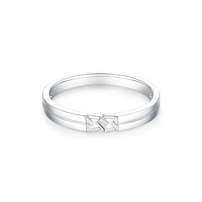 六福珠寶18K金對戒 - "愛意相「鏈」"18K金對戒(男戒)–多色選擇