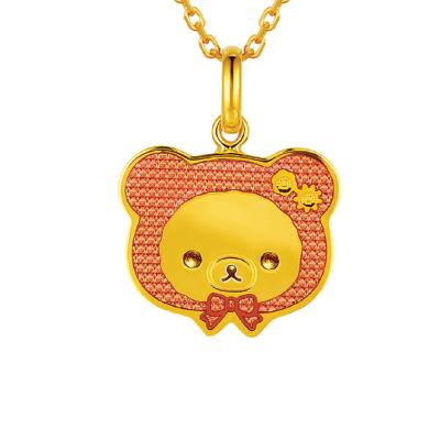 六福珠寶undefined - "小紅帽造型小熊"Goldstyle990黃金吊墜