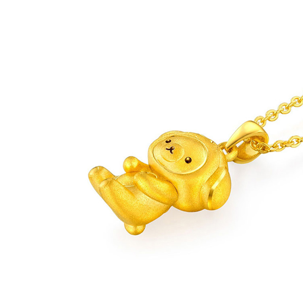 六福珠寶黃金吊墜 - "輕鬆小熊™小狗造型"999足金吊墜