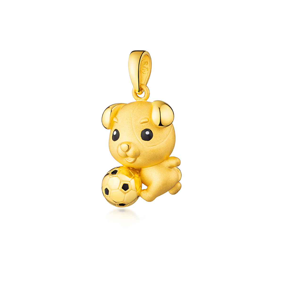 六福珠寶黃金吊墜 - 小狗造型999足金吊墜