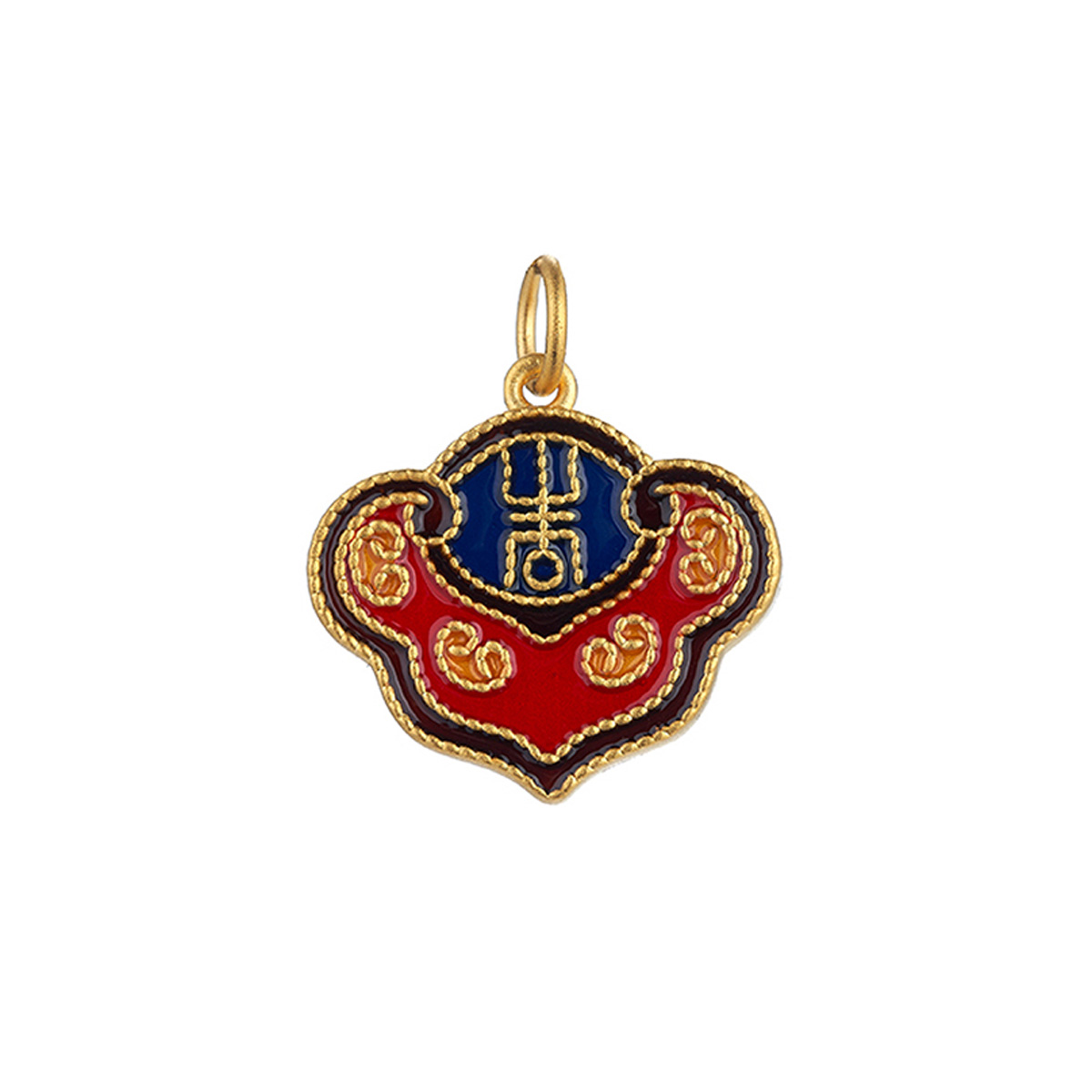 六福珠寶黃金吊墜 - "吉祥如意"999足金吊墜